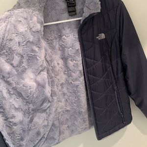 North Face gorgeous purple jacket. NWOT fully fleece lined RARE COLOR!
